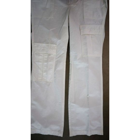 Free People OB1425597 Womens Sz 6 White The Thing Is Low Rise Utility Pants $128 - Picture 9 of 12